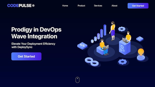 Zespół inżynierów DevOps pracujący nad projektem