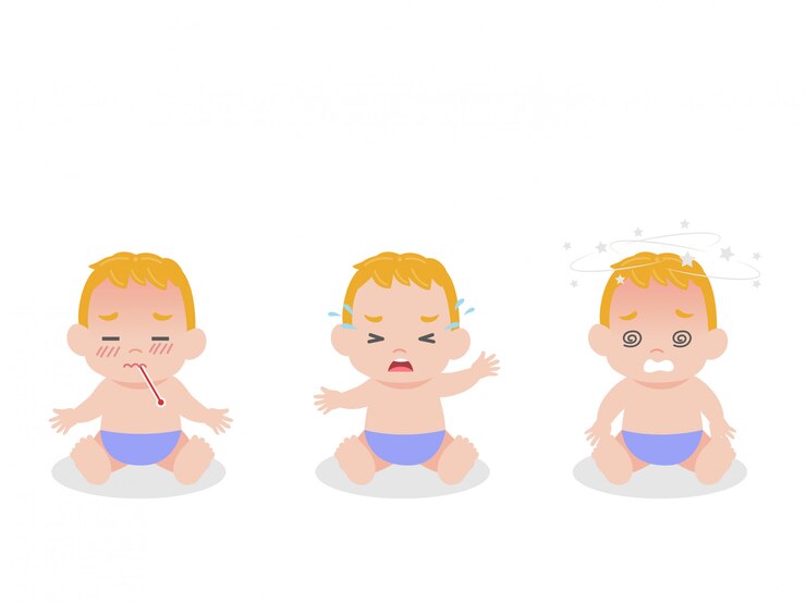 Zestaw Baby Children ma gorączkę