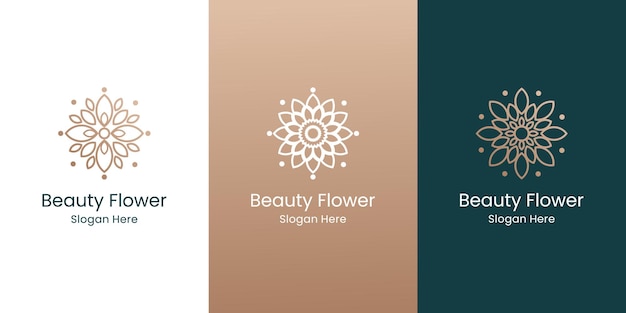 Zestaw Beauty Flower Logo Design Collection.