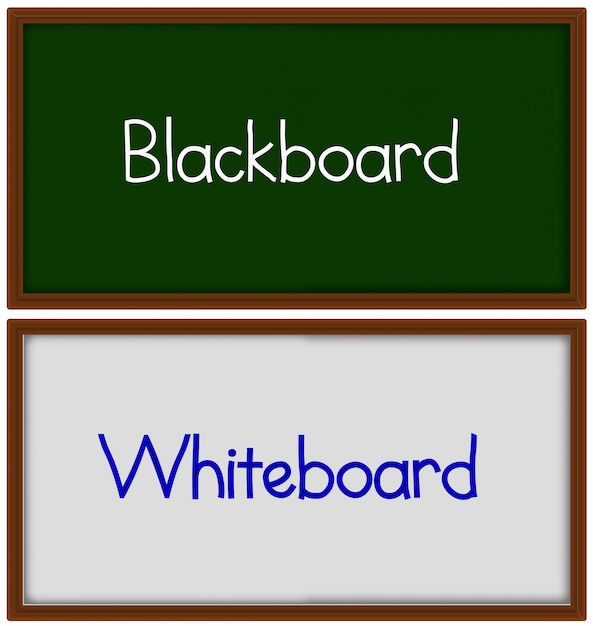 Plik wektorowy zestaw blackboard i tablicy