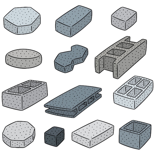 Zestaw Bloku Konstrukcyjnego Betonu