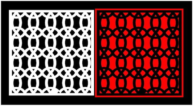Zestaw dekoracyjnych paneli ściennych Jali design CNC wycinanie laserowe wzór routera CNCcutting