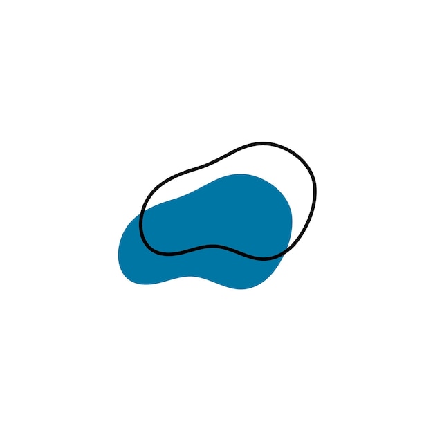 zestaw elementów blob ręcznie narysowany wektorowy graficzny