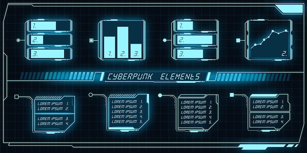 Zestaw Elementów Ciberpunka