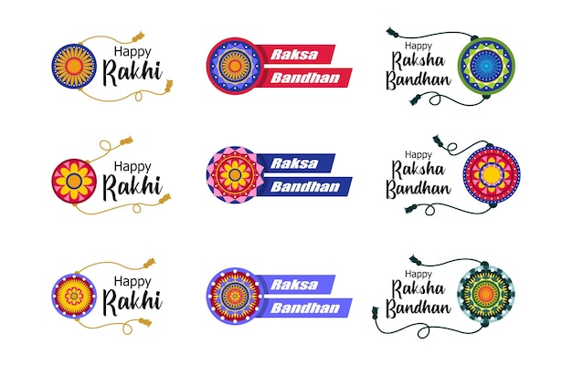 Zestaw elementów festiwalu Raksha Bandhan