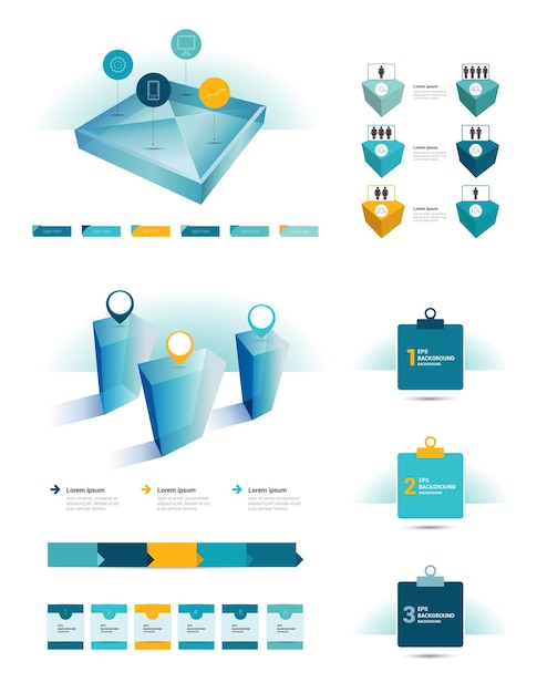 Zestaw Elementów Infographic.