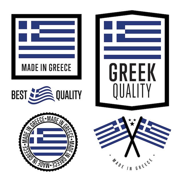 Zestaw Etykiet Made In Greece