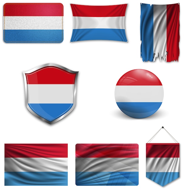 Zestaw Flagi Narodowej Luksemburga