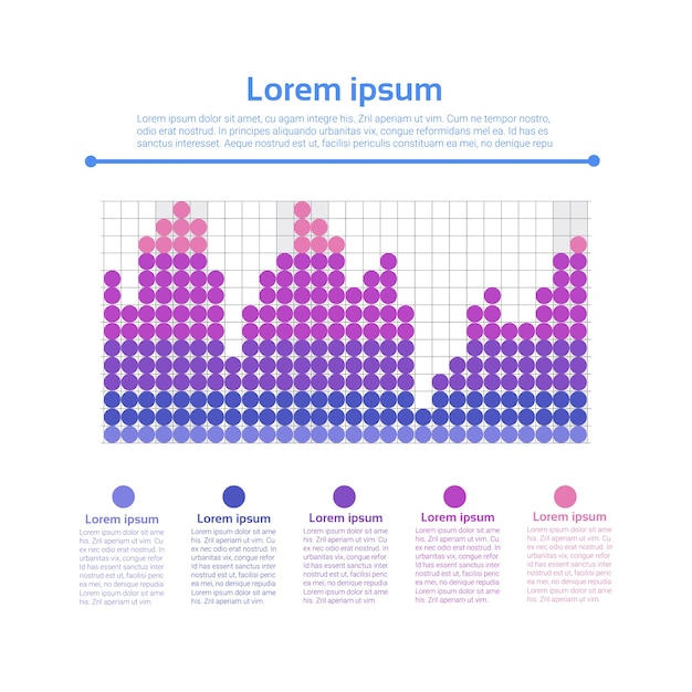 Plik wektorowy zestaw graph finanse infographic