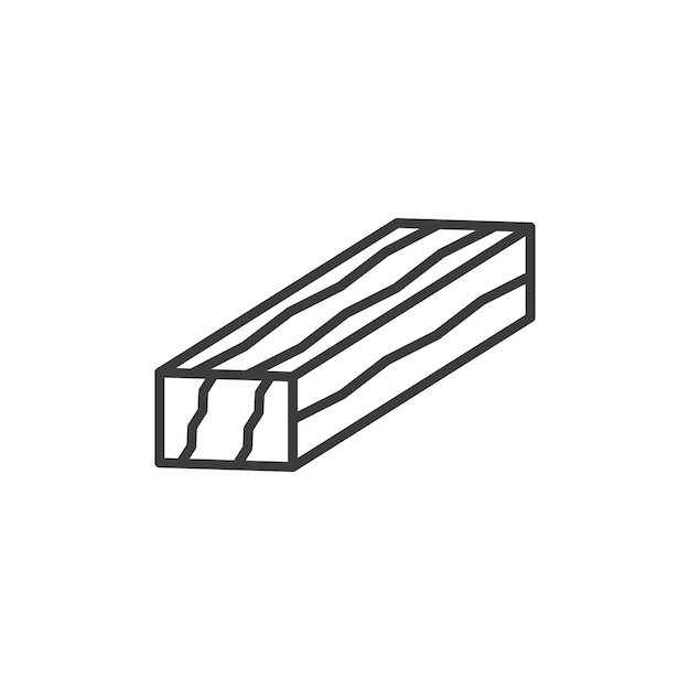 Zestaw ikon drewnianej tablicy drewniany symbol wektorowy drzewa materiał blok znak