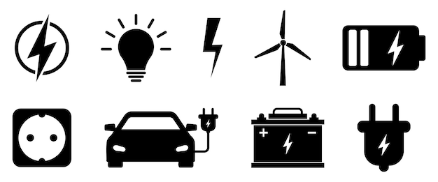 Zestaw Ikon Energii Elektrycznej