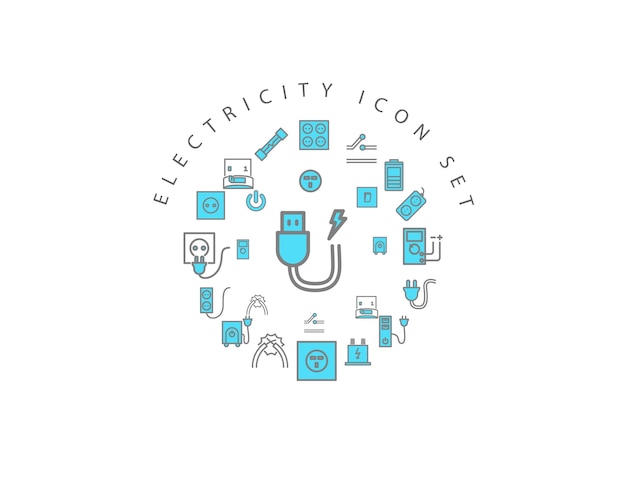 Zestaw Ikon Energii Elektrycznej