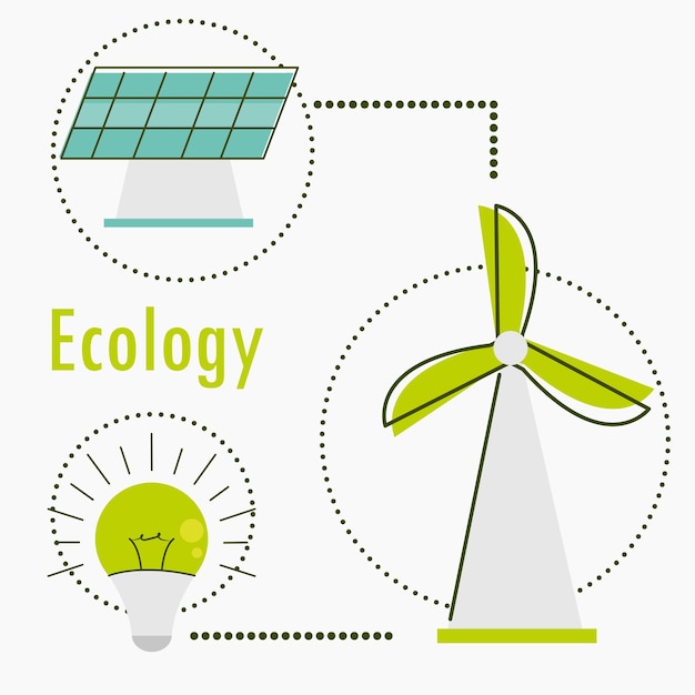 Zestaw ikon energii odnawialnej