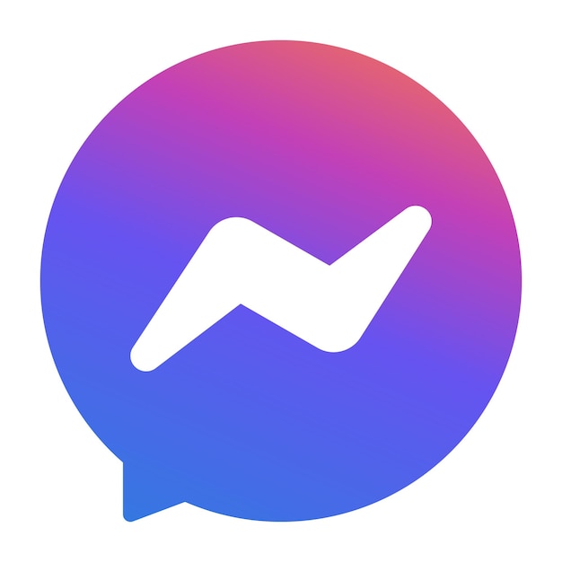 Plik wektorowy zestaw ikon logo marki facebook messenger