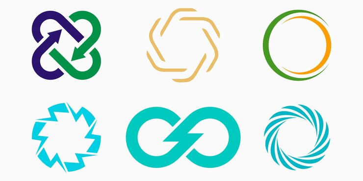 Wektor zestaw ikon logo thunderbolt. kreatywna prosta ilustracja wektorowa