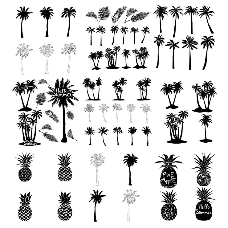 Zestaw ikon palm