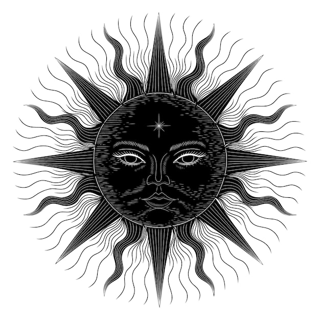 Zestaw ilustracji wektorowych faz księżyca Różne etapy aktywności światła księżyca w vintage grawerowaniu
