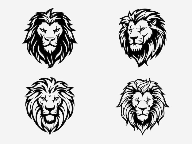 zestaw ilustracji z ręcznie narysowanym logo