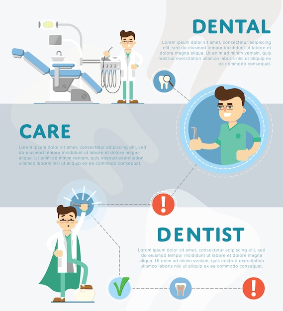 Zestaw Infografiki Dentystycznych