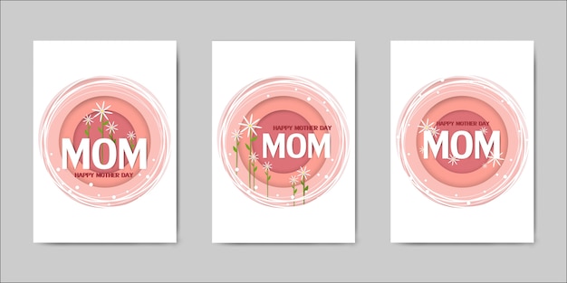 Zestaw Kartek Z życzeniami Szczęśliwego Dnia Matki