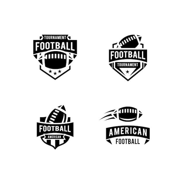 Zestaw Kolekcji Odznak Futbolu Amerykańskiego Logo Ligi Mistrzów