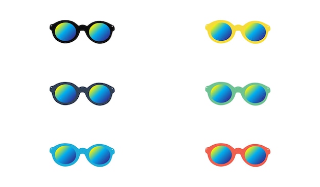 Zestaw Kolorowych Okularów Przeciwsłonecznych Z Kreskówek