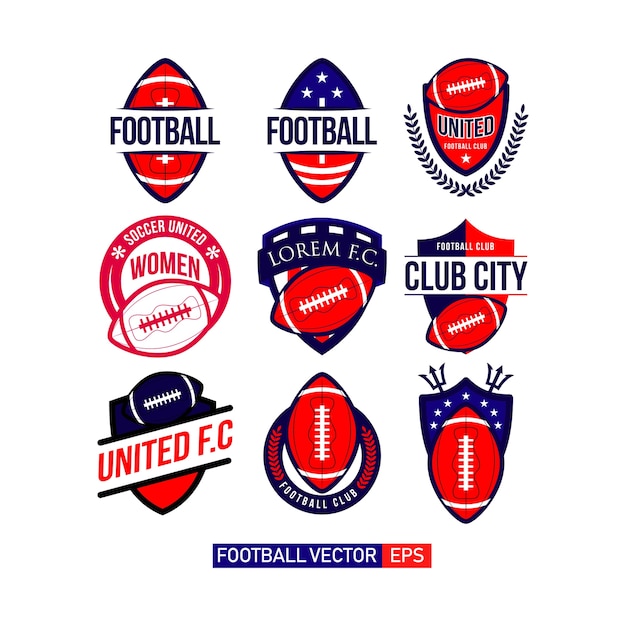 Zestaw Logo Klubu Piłkarskiego