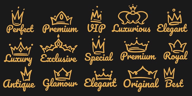 Zestaw Logo Premium Korony