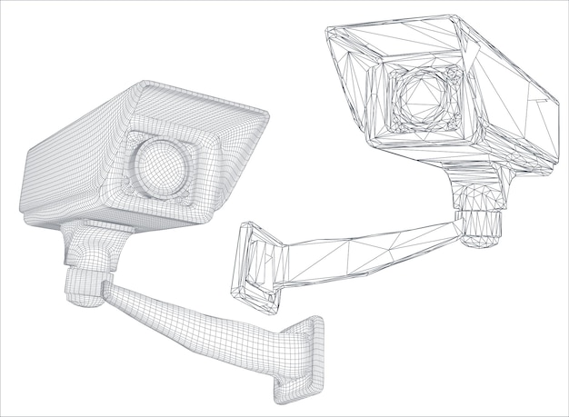 Plik wektorowy zestaw obrazów wektorowych kamera cctv