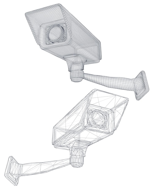 Plik wektorowy zestaw obrazów wektorowych kamera cctv