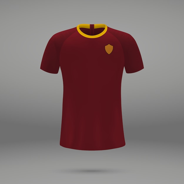 Zestaw Piłkarski Roma, Szablon Koszulki Do Koszulki Piłkarskiej
