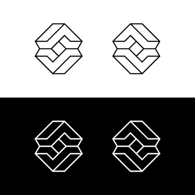 Plik wektorowy zestaw początkowej litery 3d linii av va w górę iw dół inspiracji do projektowania logo