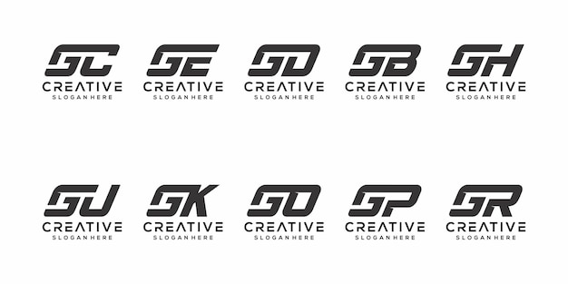 Zestaw Projektu Logo Litery G