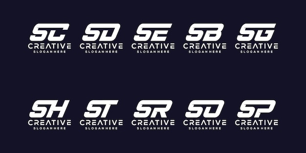Zestaw Projektu Logo Litery S