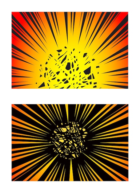 Plik wektorowy zestaw promieni słonecznych lub wysięgnika wybuchu dla komiksów promieniowe tło wektor