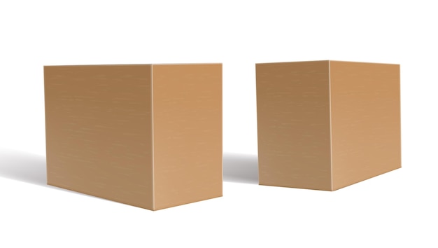Zestaw pudełek kartonowych 3D Clear Blank
