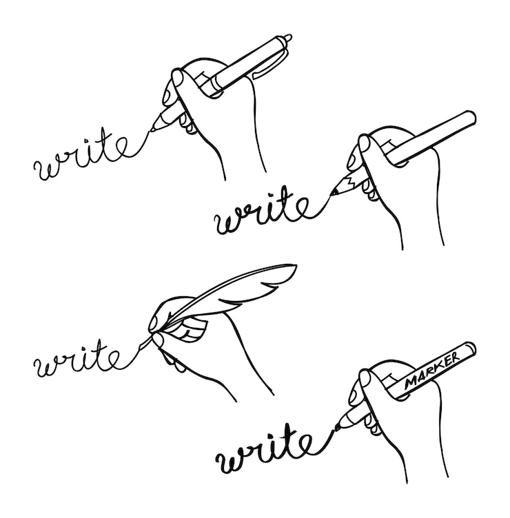 Wektor zestaw ręcznie pisania doodle