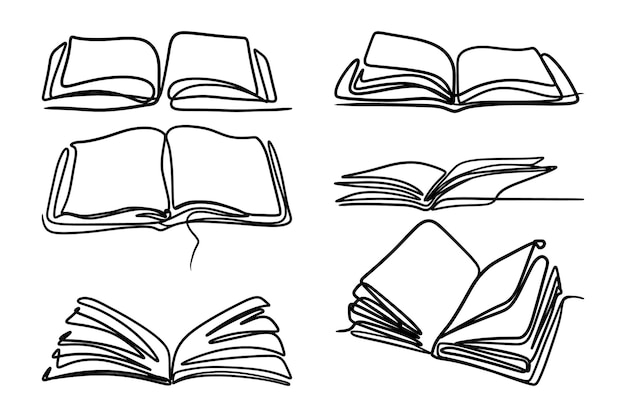 zestaw ręcznie rysowanych książek artystycznych