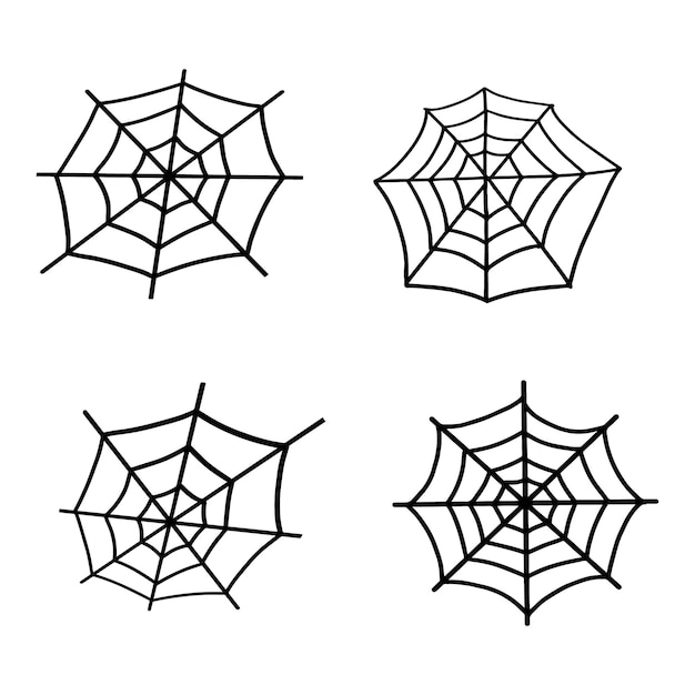 Zestaw Spider Webdesign Na Halloween