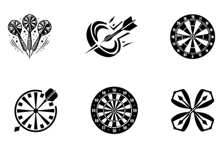 Wektor zestaw strzałek sztuka wektorowa sylwetka logo ikon projektowanie czarno-białe