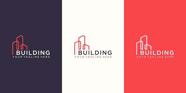 Zestaw szablonu projektu logo kreatywnych monogram