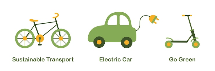 Wektor zestaw transportowy elektryczny