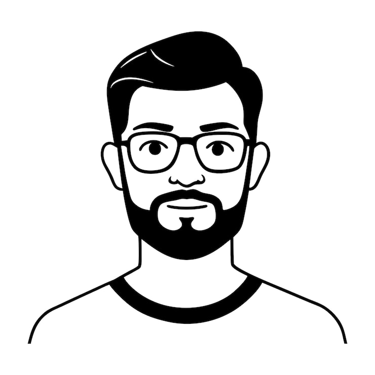 Wektor zestaw twarzy hipsterów