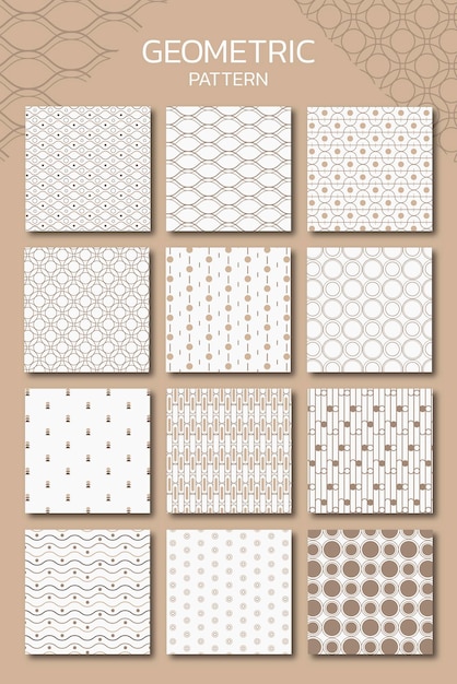 Zestaw wektorów bez szwu geometryczny wzór