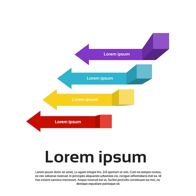 Zestaw Wykresu Finansów Strzałki Infographic