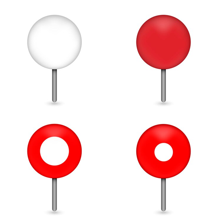 Wektor zestaw z ikonami mapy pin ilustracji wektorowych