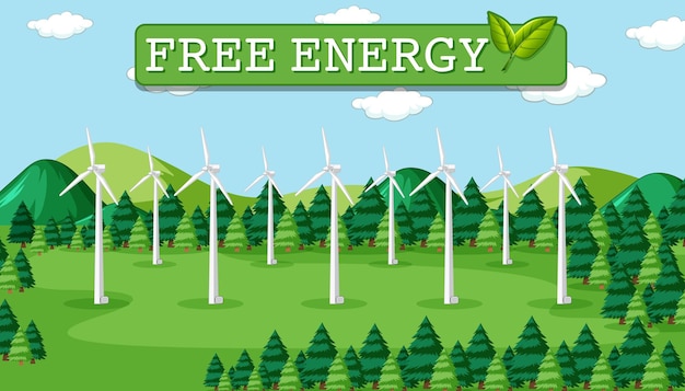 Zielona Energia Generowana Przez Turbinę Wiatrową
