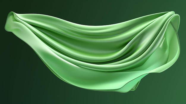 Plik wektorowy zielona flaga na zielonym tle