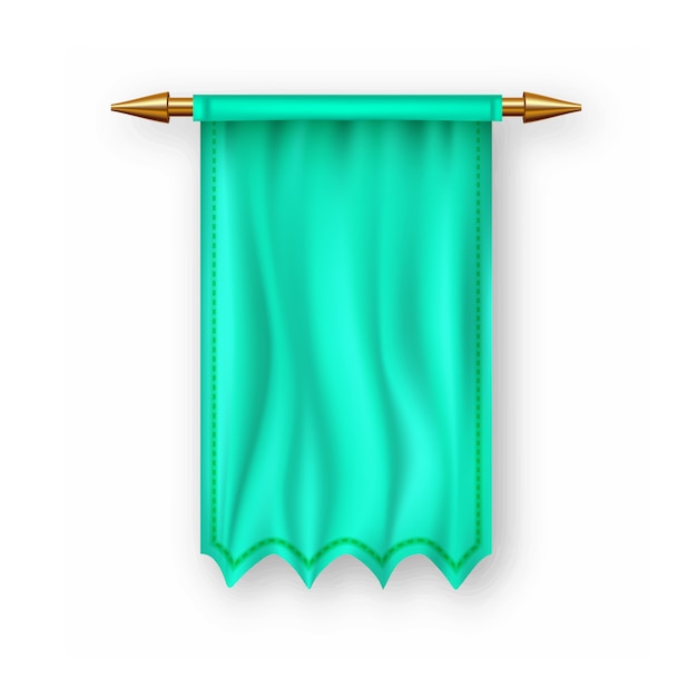 Plik wektorowy zielona flaga pennat