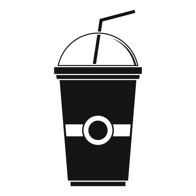 Zielona ikona kiwi smoothie Prosta ilustracja zielonej ikony wektorowej kiwi Smoothie do projektowania stron internetowych izolowana na białym tle